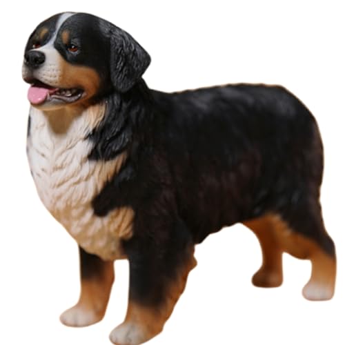 HiPlay JXK Collectible Dog Figure: Bernese Mountain Dog, Expertly Hand-Painted, Lifelike, Safe Resin, 1:6 Scale Miniature Animal Figurine JXK144 von HiPlay