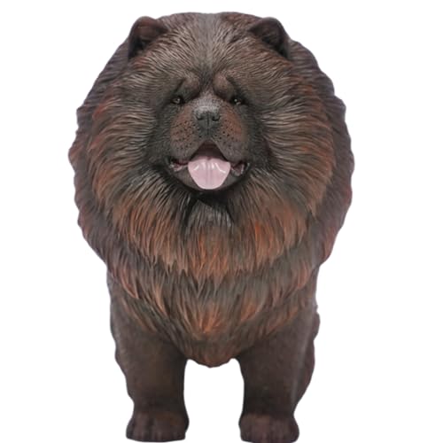 HiPlay JXK Collectible Dog Figure: Chow Chow, Expertly Hand-Painted, Lifelike, Safe Resin, 1:6 Scale Miniature Animal Figurine JXK173C von HiPlay