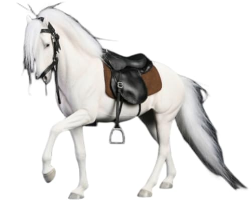 HiPlay JXK Collectible Horse Figure: ILI Horse, Expertly Hand-Painted, Lifelike, Safe Resin, 1:12 Scale Miniature Animal Figurine JXK063C von HiPlay