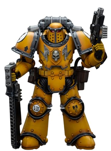 HiPlay JoyToy 40K Collectible Figure: Imperial Fists Legion MkIII Despoiler Squad Legion Despoiler with Chainsword 1:18 Scale Action Figures JT9091 von HiPlay