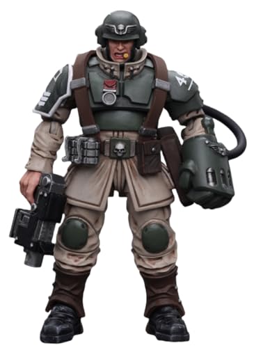 HiPlay JoyToy Warhammer 40K Collectible Figure: Astra Militarum Cadian Command Squad Veteran Sergeant with Power Fist 1:18 Scale Action Figures JT7936 von HiPlay