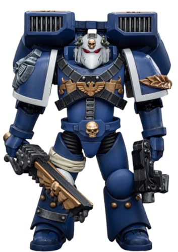 HiPlay JoyToy Warhammer 40K Collectible Figure: Ultramarines Vanguard Veteran with Chainsword and Bolt Pistol 1:18 Scale Action Figures (Chainsword and Bolt Pistol JT8025) von HiPlay