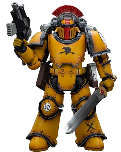 HiPlay JoyToy Warhammer 40k Collectible Figure: Imperial Fists Legion MkIII Tactical Squad Sergeant with Power Sword 1:18 Scale Action Figures JT9046 HiPlay JoyToy Warhammer 40k Collectible Figure: Imperial Fists Legion MkIII Tactical Squad Sergeant with Power Sword 1:18 Scale Action Figures JT9046 von HiPlay