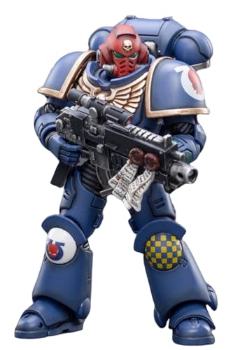 HiPlay JoyToy Warhammer 40k Collectible Figure: Ultramarines Heroes of The Chapter Brother Veteran Sergeant Castor 1:18 Scale Action Figures JT2474 von HiPlay