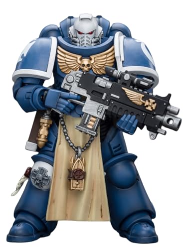 HiPlay JoyToy Warhammer 40k Collectible Figure: Ultramarines Sternguard Veteran with Bolt Rifle 1:18 Scale Action Figures JT9831 von HiPlay