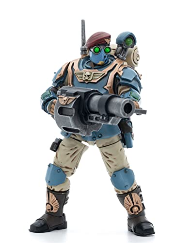 HiPlay JoyToy × Warhammer 40K Officially Licensed 1/18 Scale Science-Fiction Action Figures Full Set Series-Astra Militarum Tempestus Scions Command Squad 55th Kappic Eagles Grenadier von HiPlay