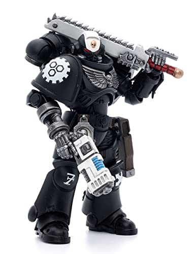 HiPlay JoyToy × Warhammer 40K Officially Licensed 1/18 Scale Science-Fiction Action Figures Full Set Series-Iron Hands Assault Intercessors Sergeant Kalock von HiPlay