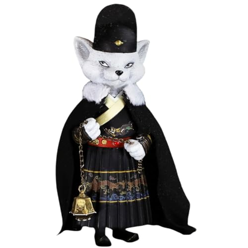 HiPlay KONGLINGGE Q-Ver. Jinyiwei White Fox Ver.B Schwarzfarbene Kunststatue von HiPlay