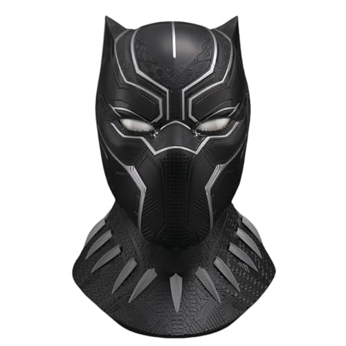 HiPlay Killerbody 1/1 Black Panther Helm mit Touch-Control Augenlichtern und Büstenständer Sammlerstück und tragbar von HiPlay