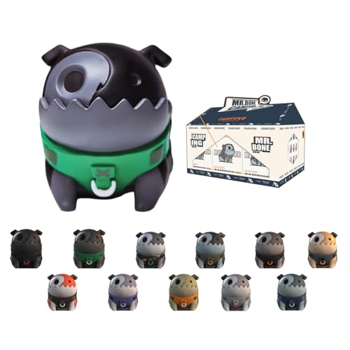 HiPlay MR.Bone Vierte Generation Camping Dirty Silk Hundesitz-Pose Set Box Blind Box Figur von HiPlay