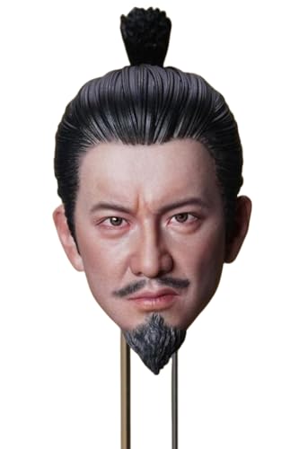 HiPlay Super Duck 1:6 Scale Male Head Sculpt, Nobunaga Kimura Samurai Head Sculpture not Neck for 12-inch Action Figures SDH044A von HiPlay