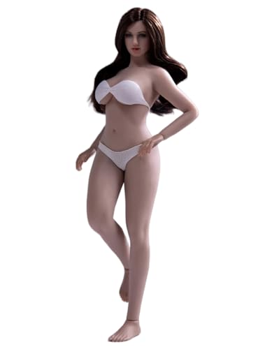 HiPlay TBLeague 1/12 Scale 6 inch Female Super Flexible Seamless Figure Body, Plump Body Type, Minature Collectible Action Figures T04B(Suntan, Medium Bust) von HiPlay