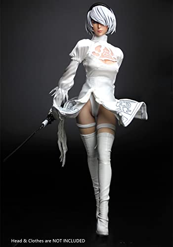 HiPlay TBLeague 1/6 Scale 12 inch Female Super Flexible Seamless Figure Body, Standard Body Type, Minature Collectible Action Figures (Pale Skin, S04B) von HiPlay