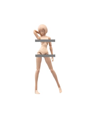 HiPlay TBLeague 1:12 Scale Female Half-Seamless Action Figure Body -Tall and Plump Body Shape, Giant Bust and Fair Skin (Medium Bust,Wheat) von HiPlay