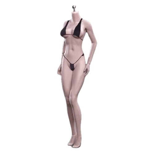 HiPlay TBLeague Female Seamless S24B Asian Type Medium Bust Dunkelhäutiger Kopf abnehmbare Füße 1/6 Maßstab Actionfigur Körper von HiPlay
