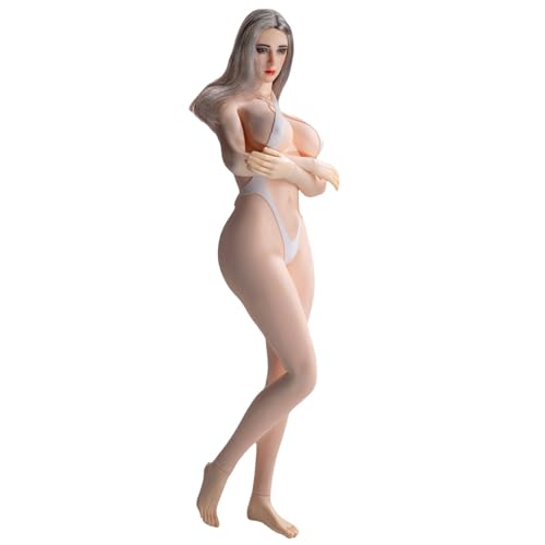HiPlay TBLeague Seamless Eropean & Proportions Female Body Type Pale-Skined S52 Large Bust with Head Sculpt Detachable Feet 1/6 Scale Action Figure Body von HiPlay