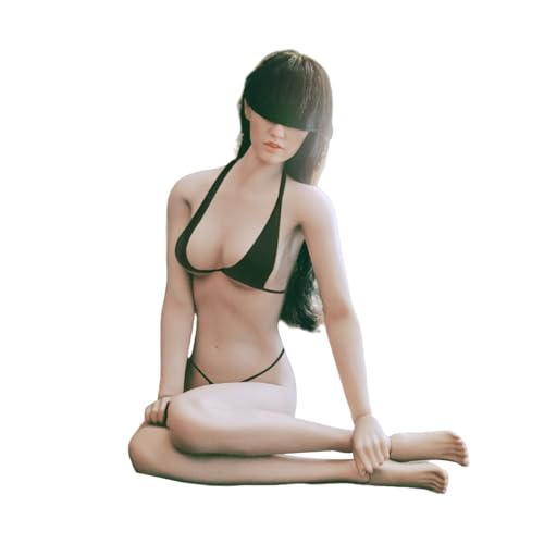 HiPlay TBLeague Weiblicher Nahtloser S18B Weniger Muskulöser Typ Mittelbusch Dunkelhäutiger Kopfloser Abnehmbarer Füße 1/6 Maßstab Actionfigur Körper von HiPlay