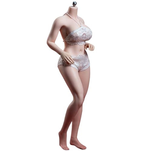 HiPlay TBLeague Weiblicher Nahtloser S38A Große Büste Big Girl Körpertyp Hellhäutiger Kopf Abnehmbare Füße 1/6 Maßstab Actionfigur Körper von HiPlay