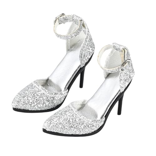 HiPlay Toyscentre Damen High-Heeled Sandalen Schuhe Silber 1/6 Maßstab Puppenzubehör für 12-Zoll-Figuren HiPlay Toyscentre Damen High-Heeled Sandalen Schuhe Silber 1/6 Maßstab Puppenzubehör für 12-Zoll-Figuren von HiPlay