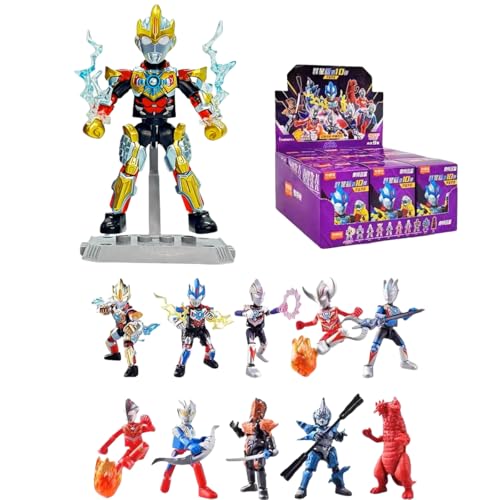 HiPlay Ultraman Enzyklopädie All-Star Edition Serie 10 - Cosmic Wanderer 73110 Blind Box Actionfiguren Gesamtes Set von HiPlay