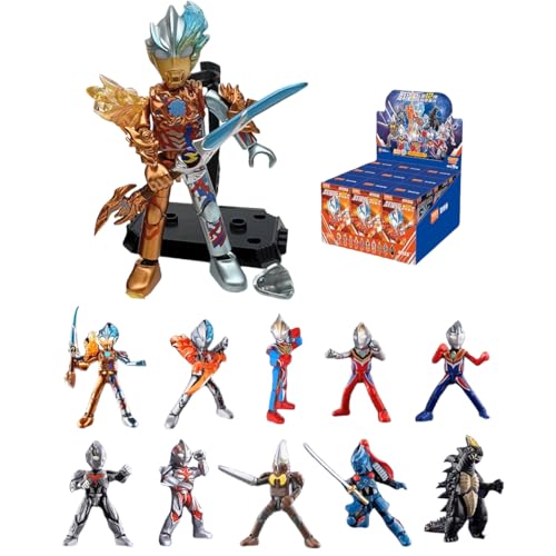 HiPlay Ultraman Enzyklopädie All-Star Edition Serie 12 - Shining Starlight 73112 Blind Box Actionfiguren Gesamtes Set von HiPlay