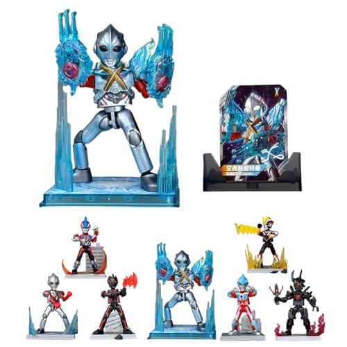 HiPlay Ultraman Enzyklopädie Shining Edition Serie 9 - Earth Link 73209 Blind Box Actionfiguren Gesamtes Set von HiPlay