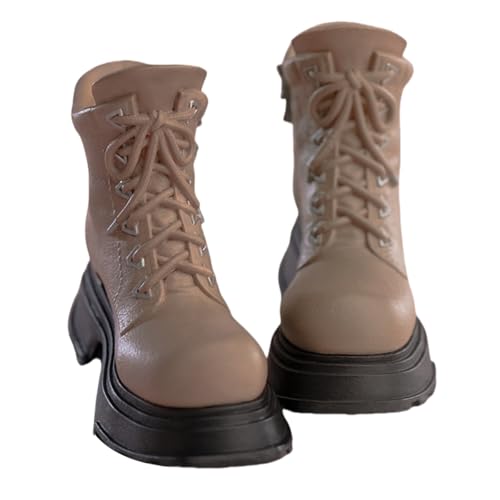 HiPlay Worldbox 1/6 Stiefel mit Dicker Sohle Braun-Gelb Version für weibliche Actionfiguren von HiPlay