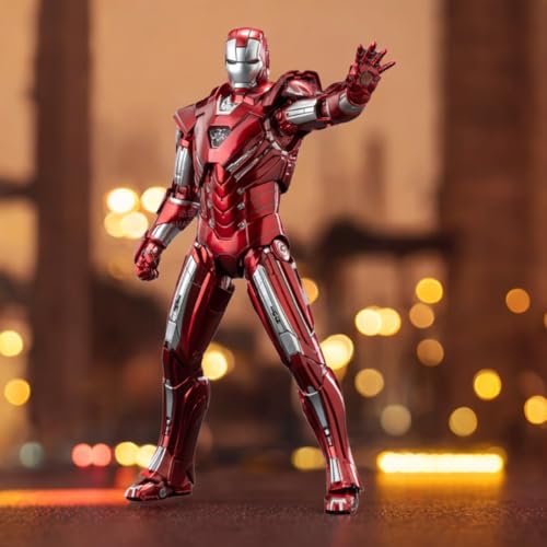 HiPlay ZD Toys Anniversary Series Collectible Figure Full Set: Non-Luminous Version: Iron Hero MK33 (1906-33), 1:10 Scale Miniature Action Figurine BFGGTXMK33 von HiPlay