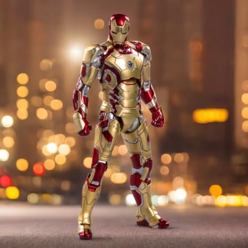 HiPlay ZD Toys Anniversary Series Collectible Figure Full Set: Non-Luminous Version: Iron Hero MK42 (1906-42), 1:10 Scale Miniature Action Figurine BFGGTXMK42 von HiPlay