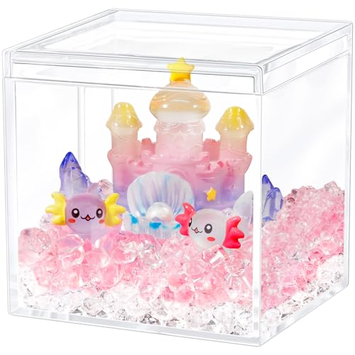 Hiawbon Mini Axolotl Bastelset, Glow in The Dark Axolotl Castle Craft Kit, Miniatur Axolotl Ornament Habitat Set, Mini Axolotl Figuren Schloss Geschenkset für Weihnachten DIY Landschaft Feengarten Hiawbon Mini Axolotl Bastelset, Glow in The Dark Axolotl Castle Craft Kit, Miniatur Axolotl Ornament Habitat Set, Mini Axolotl Figuren Schloss Geschenkset für Weihnachten DIY Landschaft Feengarten von Hiawbon