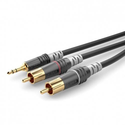 Sommer Cable HBA-3SC2-0300 Klinke / Cinch Audio Anschlusskabel [2x Cinch-Stecker - 1x Klinkenstecker von Sommer Cable