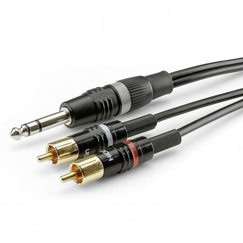 Sommer Cable HBP-6SC2-0090 Klinke / Cinch Audio Anschlusskabel [1x Klinkenstecker 3.5mm - 2x Cinch-S von Sommer Cable