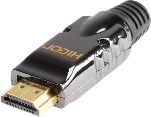 Hicon HI-HD-M HDMI-Steckverbinder Stecker, gerade Polzahl (num): 19 Schwarz 1St. von Hicon
