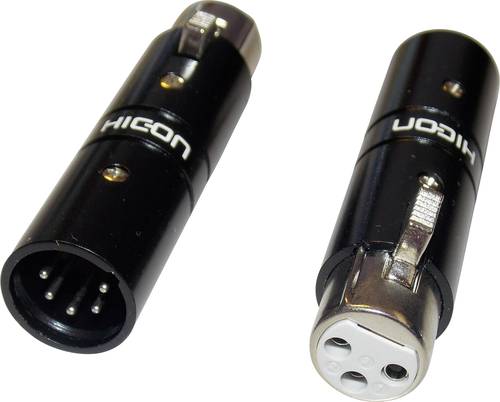 Hicon HI-X3X5-FM XLR-Adapter XLR-Buchse - XLR-Stecker 1St. von Hicon