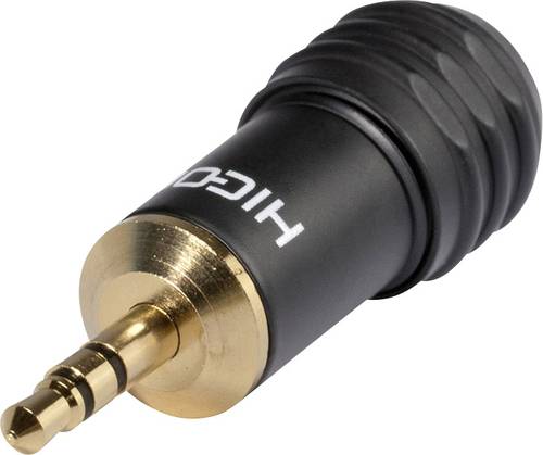 Hicon HI-J35S04 Klinken-Steckverbinder 3.5mm Stecker, gerade Polzahl (num): 3 Stereo Schwarz 1St. von Hicon