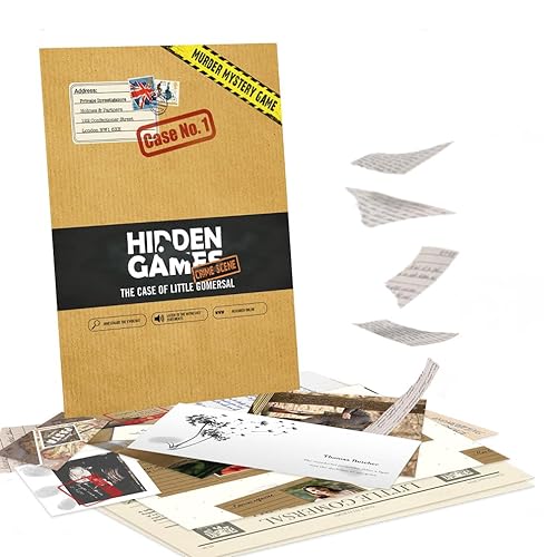 Hidden Games Crime Scene - Case No. 1 - The CASE of Little GOMERSAL - British UK - Realistic Crime Scene Game, exciting Detective Game, Escape Room Game von Hidden Games