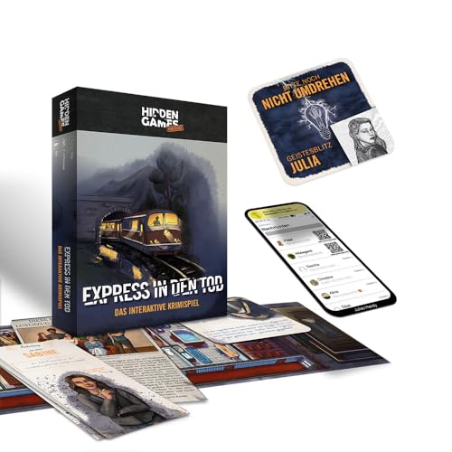 Hidden Games Hangover - Express in den Tod - Das interaktive Krimierlebnis - Deutsch - Realistisches Krimispiel, interaktives Krimispiel, spannendes Detektivspiel, Escape Room Spiel Hidden Games Hangover - Express in den Tod - Das interaktive Krimierlebnis - Deutsch - Realistisches Krimispiel, interaktives Krimispiel, spannendes Detektivspiel, Escape Room Spiel von Hidden Games