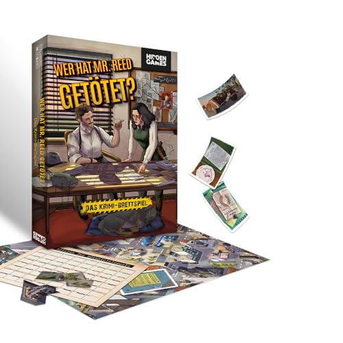 Hidden Games - Krimi-Brettspiel - Wer hat Mr. Reed getötet? - Deutsch - Spannendes Detektivspiel, Krimispiel, Anfängerfreundlich, ab 14 Jahren Hidden Games - Krimi-Brettspiel - Wer hat Mr. Reed getötet? - Deutsch - Spannendes Detektivspiel, Krimispiel, Anfängerfreundlich, ab 14 Jahren von Hidden Games