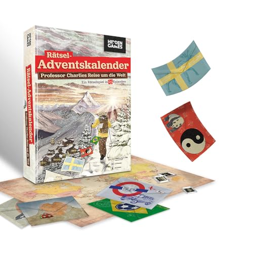 Hidden Games - Rätsel-Adventskalender - Professor Charlies Reise um die Welt - Deutsch - In 24 Episoden mit vielen kniffligen Rätseln Hidden Games - Rätsel-Adventskalender - Professor Charlies Reise um die Welt - Deutsch - In 24 Episoden mit vielen kniffligen Rätseln von Hidden Games