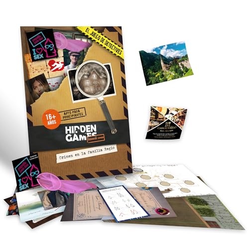 Hidden Games Szene des Verbrechens - Verbrechen in der Familie Regio - Realistisches Detektivspiel auf Spanisch - Escape Room Interactive - FSK 16 von Hidden Games