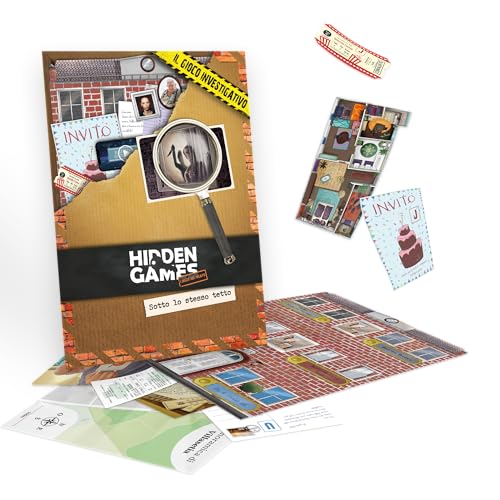 Hidden Games Tatort - Unter einem Dach - Italienisch - Realistisches Tatortspiel - spannendes Detektivspiel - Fluchtraumspiel Hidden Games Tatort - Unter einem Dach - Italienisch - Realistisches Tatortspiel - spannendes Detektivspiel - Fluchtraumspiel von Hidden Games