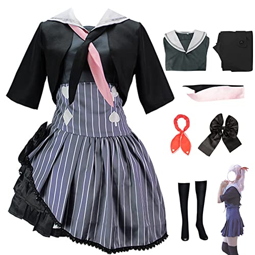 Hieeimu Akiyama Mizuki Cosplay Kostüm Projekt Sekai Uniform Kleid Cosplay Outfits Halloween Party für Frauen Mädchen (01,XXL) von Hieeimu