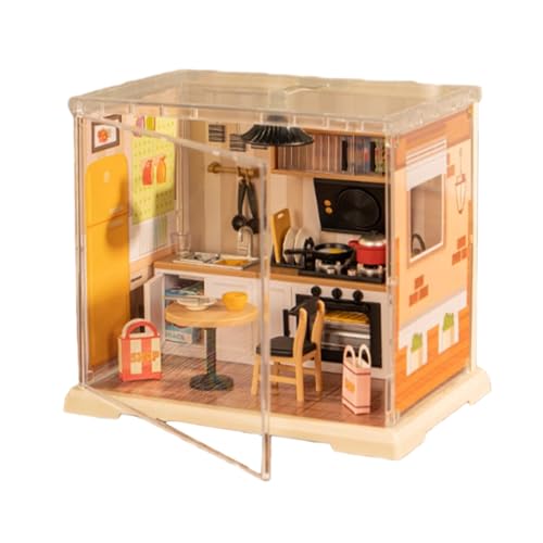 Hiemible Miniaturhaus Bausätze Für Erwachsene | Kleines Haus Baumodell Spielzeug Set | Pädagogischer Miniatur Kaffee Küchen Montage Bausatz Für Wohnzimmer Schlafzimmer & Arbeitszimmer Hiemible Miniaturhaus Bausätze Für Erwachsene | Kleines Haus Baumodell Spielzeug Set | Pädagogischer Miniatur Kaffee Küchen Montage Bausatz Für Wohnzimmer Schlafzimmer & Arbeitszimmer von Hiemible