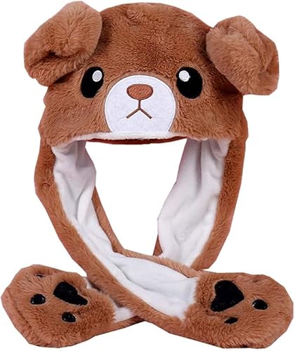 Hifot Tier Mütze mit Beweglichen Ohren, Plüsch Mütze mit Wackelohren, Lustige Hüte Tier Hut mit Ohren Bewegung für Kinder und Erwachsene für Winter Halloween Weihnachten Karneval Geburtstag Geschenk Hifot Tier Mütze mit Beweglichen Ohren, Plüsch Mütze mit Wackelohren, Lustige Hüte Tier Hut mit Ohren Bewegung für Kinder und Erwachsene für Winter Halloween Weihnachten Karneval Geburtstag Geschenk von Hifot