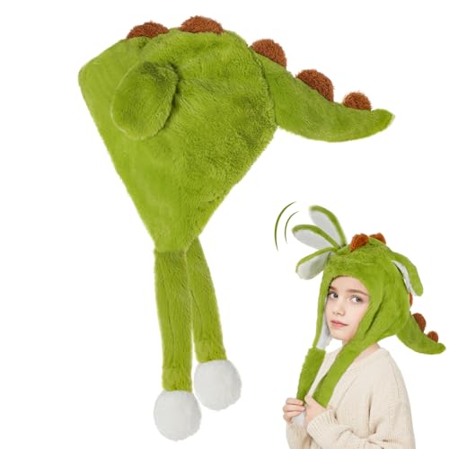 Plüsch Dinosaurier Mütze mit Wackelohren für Halloween, Cosplay, Weihnachten & Geburtstag Plüsch Dinosaurier Mütze mit Wackelohren für Halloween, Cosplay, Weihnachten & Geburtstag von Hifot