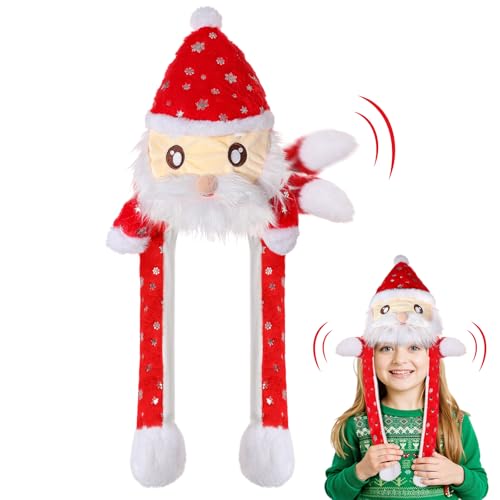 Weihnachtsmütze Beweglichen Ohren, Plüsch Stitch Mütze mit Beweglichen Ohren Kinder Erwachsene, Weihnachtsmütze Lustig Mütze mit Wackelohren, Lustige Weihnachtsmütze für Weihnachtsparty Geschenk Weihnachtsmütze Beweglichen Ohren, Plüsch Stitch Mütze mit Beweglichen Ohren Kinder Erwachsene, Weihnachtsmütze Lustig Mütze mit Wackelohren, Lustige Weihnachtsmütze für Weihnachtsparty Geschenk von Hifot
