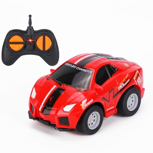 Higgtoy Spielzeug ab 2 3 4 Jahre Jungen Mädchen Ferngesteuertes Auto ab 3 Jahre Kinderspielzeug ab 2 Jahre 2.4GHz RC Auto Spielzeug ab 2 3 4+ Jahre Jungen Mädchen Geschenk, Rot von Highttoy