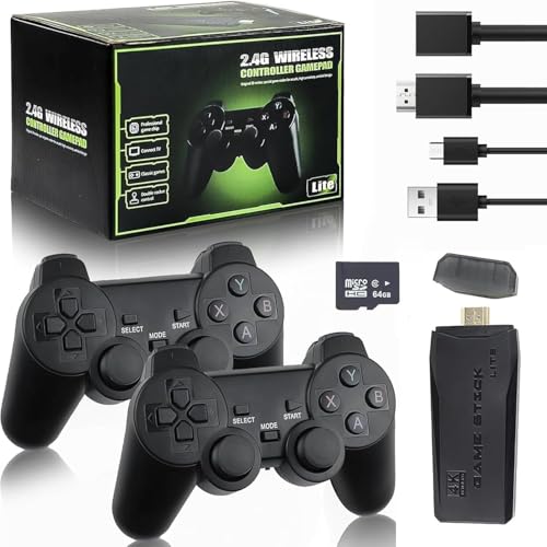 Hihting Retro Gaming Stick, Spielekonsole, Retro Spielekonsole, Retro Konsole Spielkonsole Videospielkonsole M8 64G 4K HDMI-Ausgang, 20000+ Spiele, 2.4G Wireless Game Controller, TV Videospielmaschin Hihting Retro Gaming Stick, Spielekonsole, Retro Spielekonsole, Retro Konsole Spielkonsole Videospielkonsole M8 64G 4K HDMI-Ausgang, 20000+ Spiele, 2.4G Wireless Game Controller, TV Videospielmaschin von Hihting