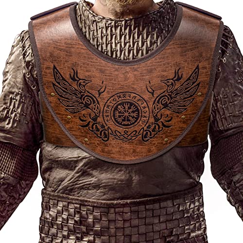 HiiFeuer Phoenix Vegvisir Brustpanzer aus PU-Leder mit Prägung, Wikinger-Krieger-Brustschutz, mittelalterliche Ritterrüstung für LARP-Cosplay-Aktivitäten (Phoenix) HiiFeuer Phoenix Vegvisir Brustpanzer aus PU-Leder mit Prägung, Wikinger-Krieger-Brustschutz, mittelalterliche Ritterrüstung für LARP-Cosplay-Aktivitäten (Phoenix) von HiiFeuer