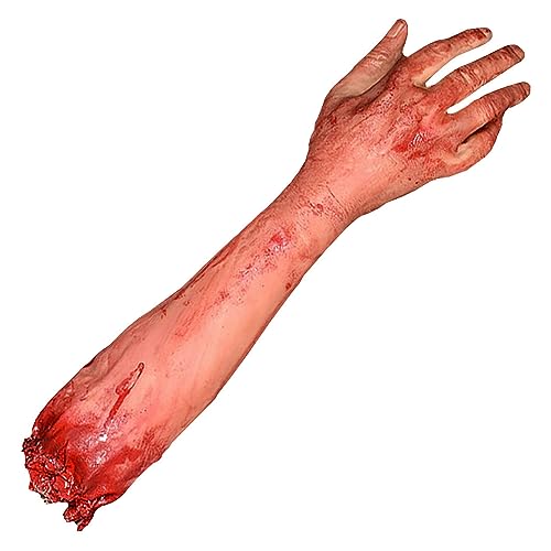 Gefälschte Körperteile, Halloween abgetrennter Arm Horror Bloody Fake Tool gebrochener Arm Streich Trick Halloween Party Requisiten von Hilai